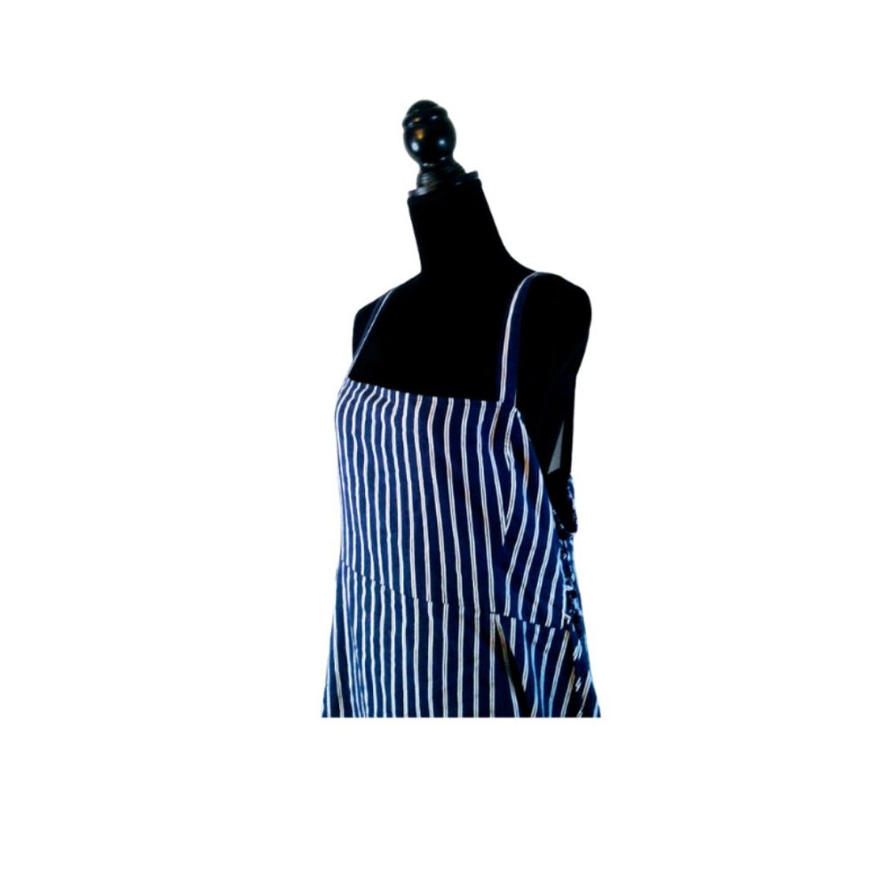 # C53 Forever 21 Navy Blue & White Stripe Dress